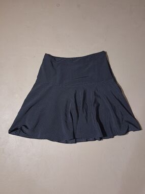 Ralph Lauren Navy Microdot Circle Skirt